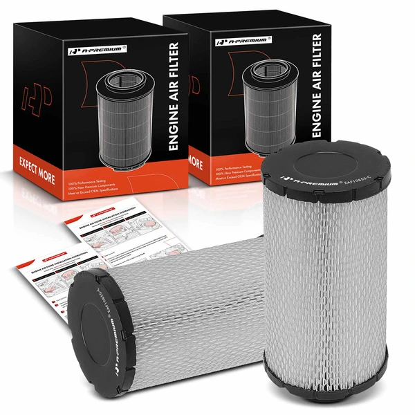 2 Pcs Front Engine Air Filter for 2014-2024 Polaris RZR XP 1000