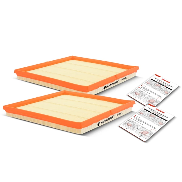 2 Pcs Engine Air Filter for Cadillac SRX 2010-2016 Saab 9-4X 2011 2.8L 3.0L 3.6L