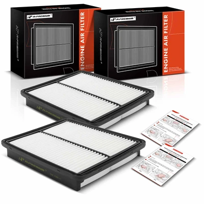 2 Pcs Engine Air Filter