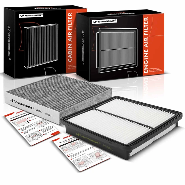 Engine & Activated Carbon Cabin Air Filter for 2011-2012 Hyundai Santa Fe