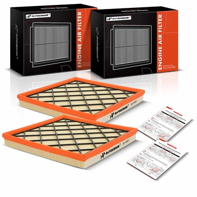 2 Pcs Engine Air Filter