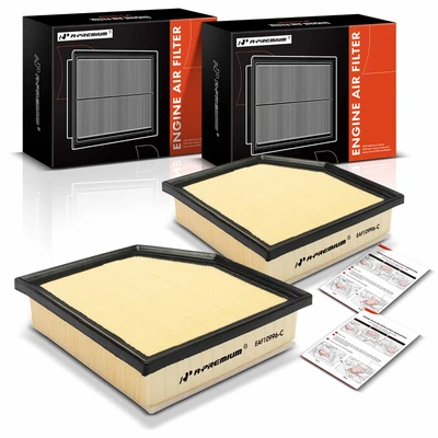 2 Pcs Engine Air Filter