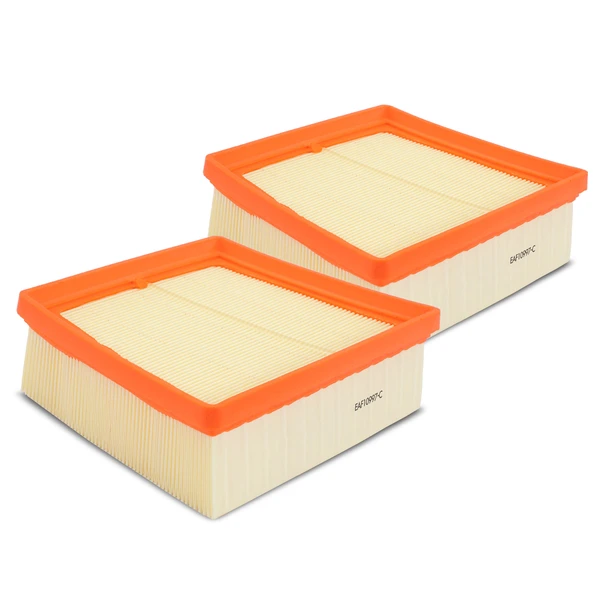 2 Pcs Engine Air Filter with Flexible Panel for Ford Fiesta 2011-2019 1.0L 1.6L