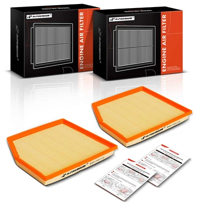2 Pcs Engine Air Filter