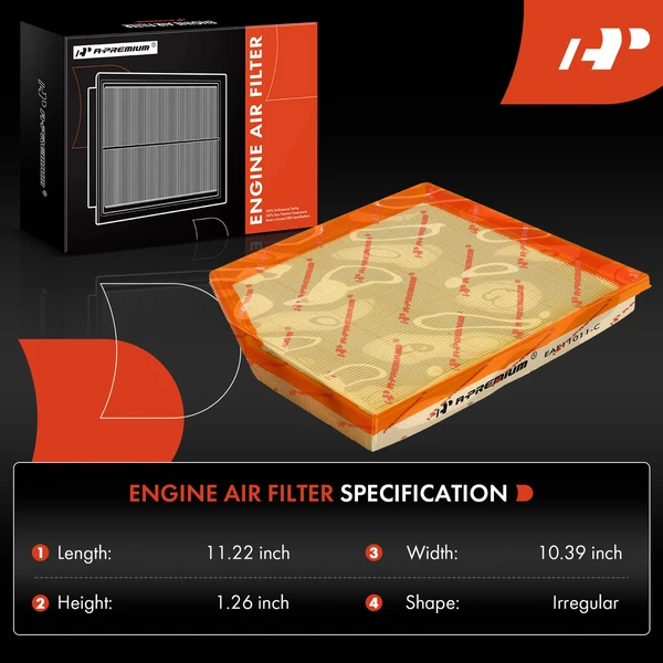 Engine Air Filter for BMW E82 E90 135i 135is 335I 335i xDrive 335is X1 L6 3.0L