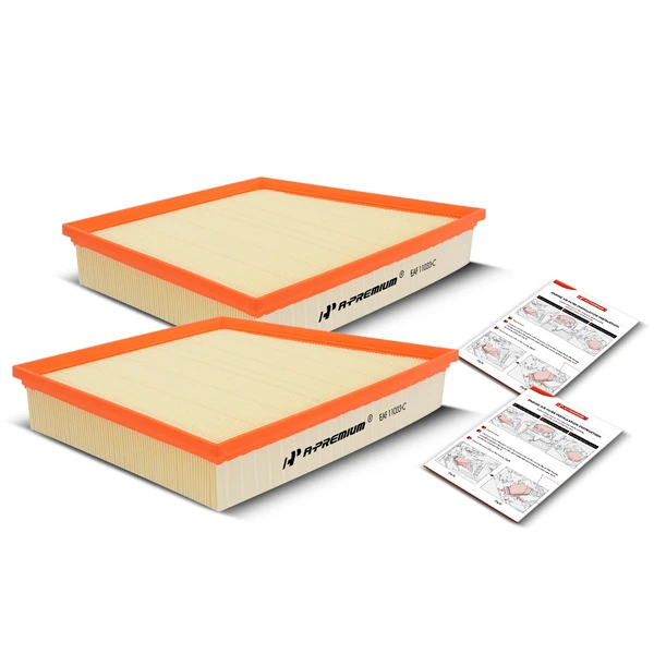 2 Pcs Engine Air Filter for Chevrolet Silverado 2500 HD GMC Sierra 2500 HD 6.6L