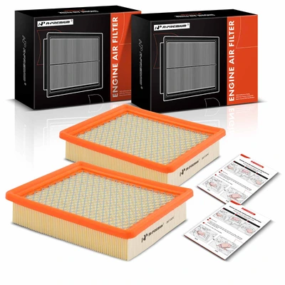 2 Pcs Engine Air Filter