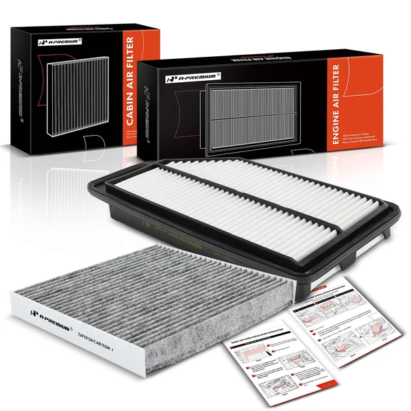 Engine & Activated Carbon Cabin Air Filter for 2011-2017 Honda Odyssey
