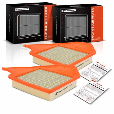2 Pcs Engine Air Filter