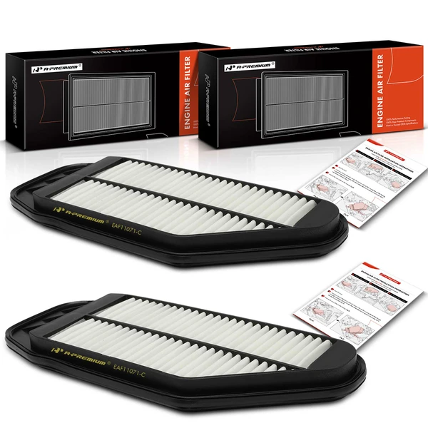 2 Pcs Engine Air Filter for 2013 Chevrolet Spark