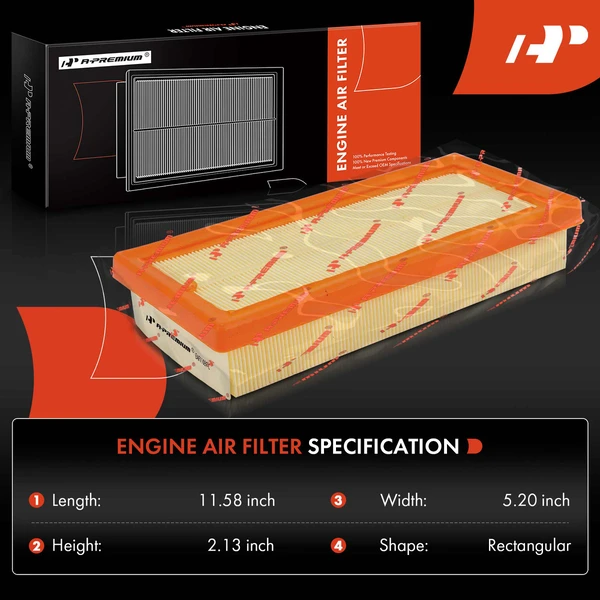 2 Pcs Engine Air Filter for Mercedes-Benz GLE580 2020-2023 S580 2021-2023 S560