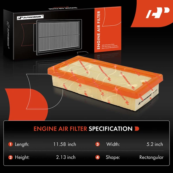 Engine Air Filter for Mercedes-Benz G550 2019-2023 GLE580 2020-2023 S560 S580