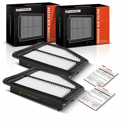 2 Pcs Engine Air Filter