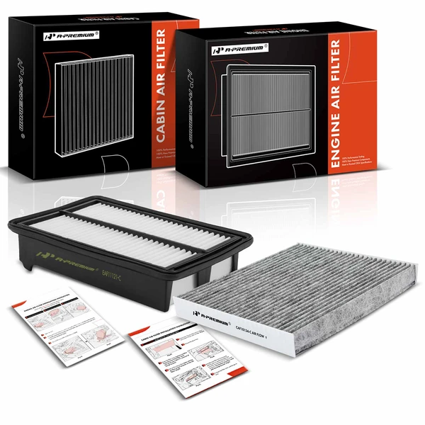 Engine & Activated Carbon Cabin Air Filter for 2013-2015 Acura ILX