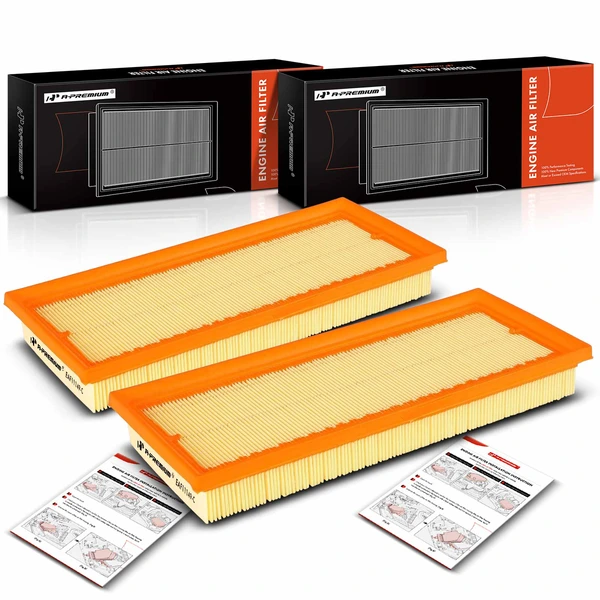 2 Pcs Engine Air Filter for 1990-1991 Dodge Monaco