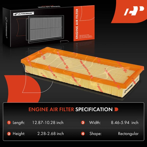 Engine Air Filter for Audi 4000 Dodge Monaco Eagle Fiat Jeep Volkswagen Volvo