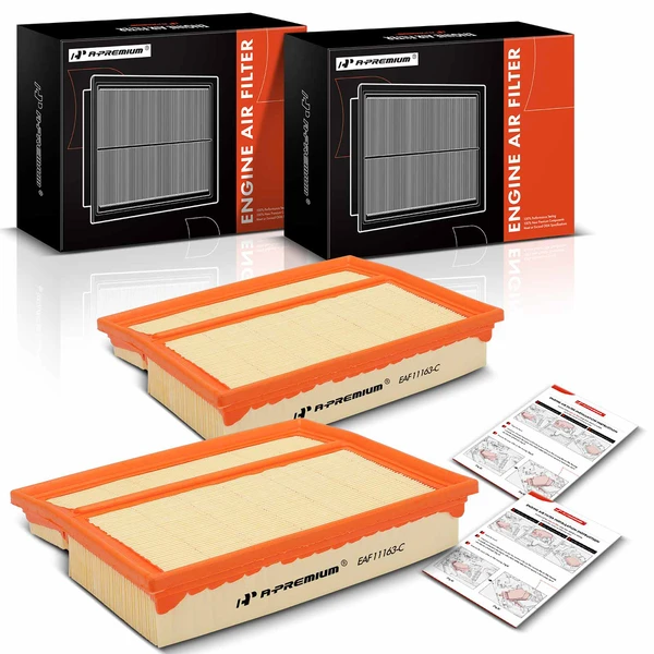 2 Pcs Engine Air Filter for Mercedes-Benz W202 C230 C280 CLK320 W163 ML320