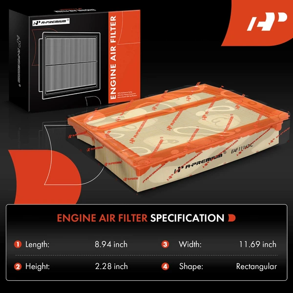 2 Pcs Engine Air Filter for Mercedes-Benz W202 C230 C280 CLK320 W163 ML320