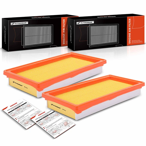 2 Pcs Engine Air Filter for 2012-2019 Nissan Versa