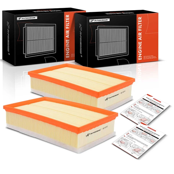 2 Pcs Engine Air Filter for 2012-2013 Chevrolet Impala