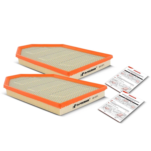 2 Pcs Engine Air Filter for Chrysler 300 Dodge Challenger Charger 2011-2022