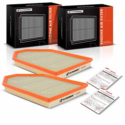 2 Pcs Engine Air Filter