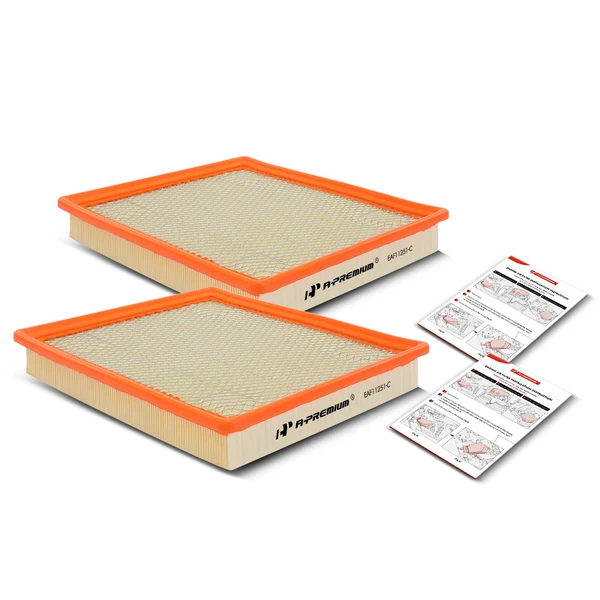 2 Pcs Engine Air Filter for Chevrolet Malibu Impala Cadillac XTS Buick Regal