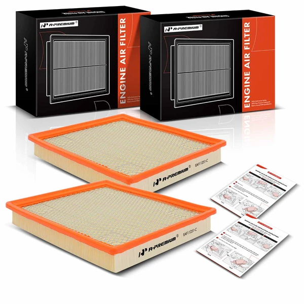 2 Pcs Engine Air Filter for 2014-2020 Chevrolet Impala