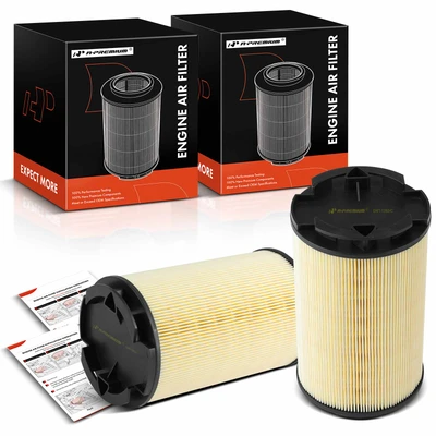 2 Pcs Engine Air Filter