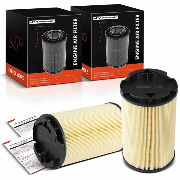 2 Pcs Engine Air Filter for 2002-2009 Mini Cooper