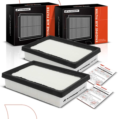 2 Pcs Engine Air Filter