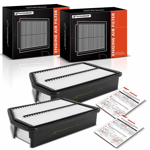 2 Pcs Front Engine Air Filter for 2012-2017 Hyundai Accent