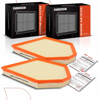 2 Pcs Engine Air Filter