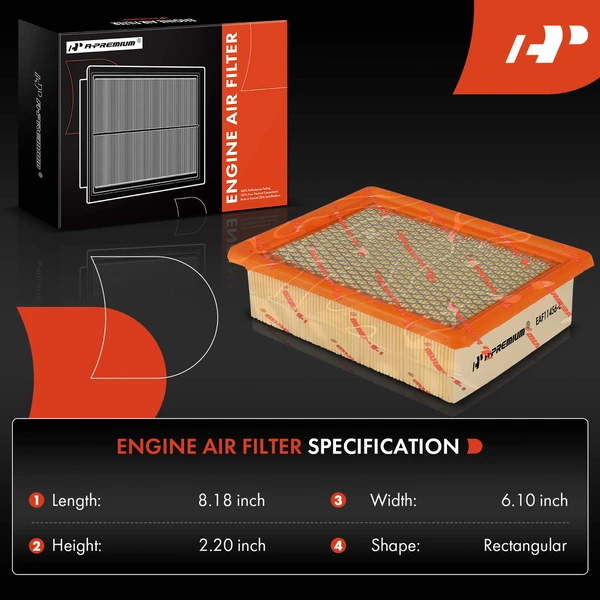 2 Pcs Engine Air Filter for Ford Escape 2013-2019 Transit Connect 2014-2022 L4