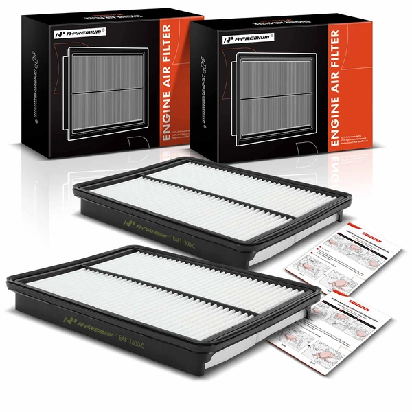 2 Pcs Engine Air Filter for Hyundai Santa Fe 2013-2018 Kia Sorento 2014-2015