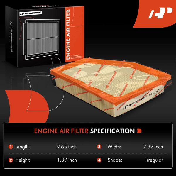 Engine Air Filter for Lexus LC500h 2018-2024 LS500h 2018-2023 V6 3.5L EV-GAS