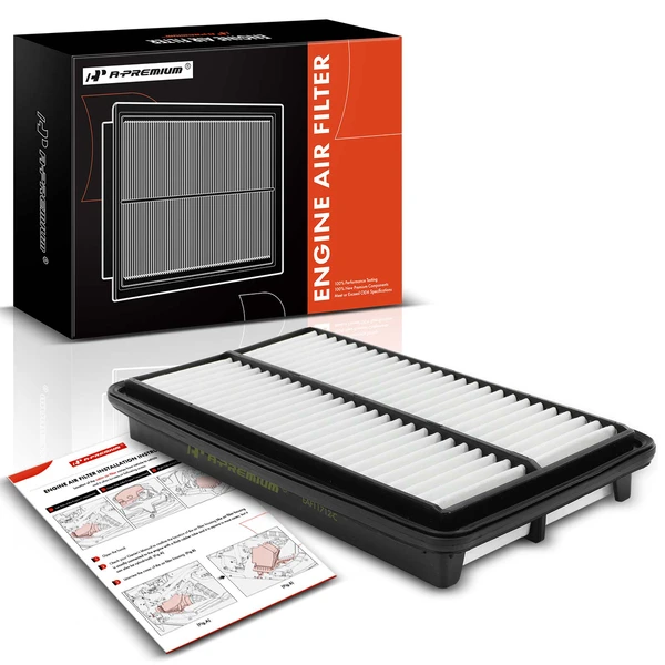 Engine Air Filter with Rigid Panel for 2014-2015 Acura MDX