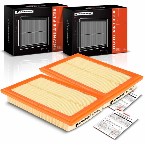 2 Pcs Engine Air Filter for 2015-2018 Mercedes-Benz C300