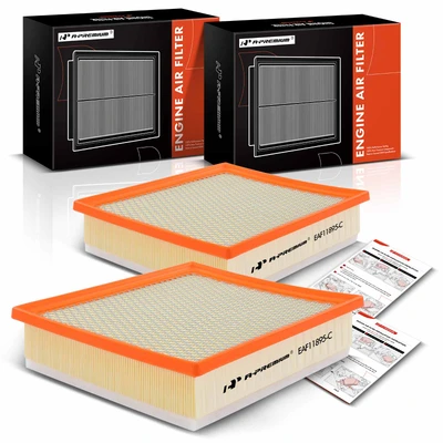 2 Pcs Engine Air Filter