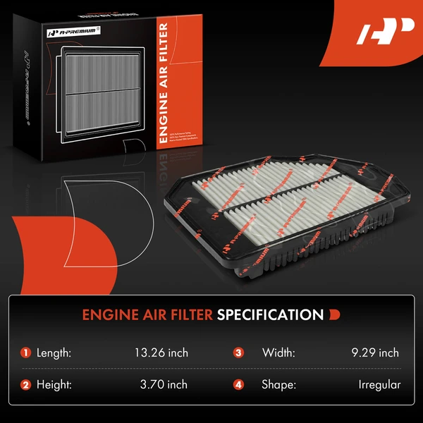 2 Pcs Engine Air Filter for Hyundai Genesis 2015-2016 Genesis G80 2017-2020 3.8L