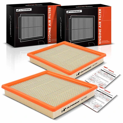 2 Pcs Engine Air Filter