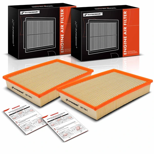 2 Pcs Engine Air Filter for 2014-2018 Ram 1500