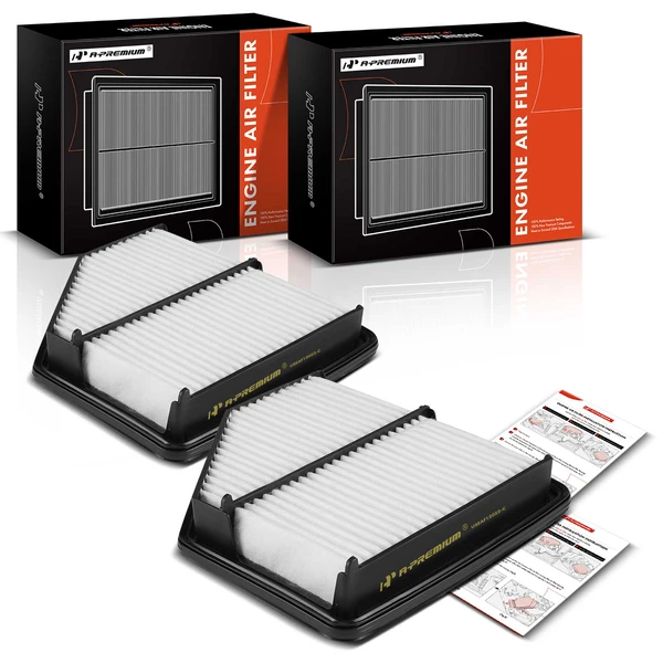 2 Pcs Engine Air Filter with Rigid Panel for 2016-2022 Honda HR-V