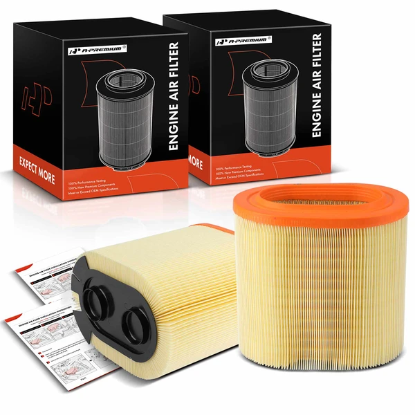 2 Pcs Engine Air Filter for 2017-2019 Ford F-250 Super Duty