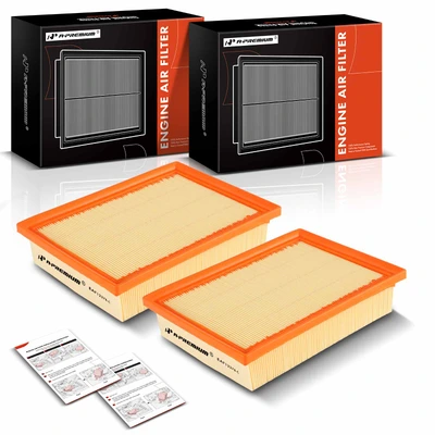2 Pcs Engine Air Filter