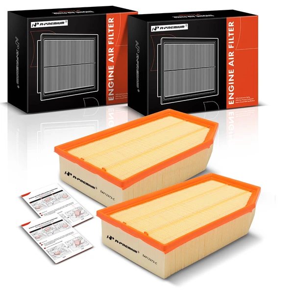 2 Pcs Engine Air Filter for 2020-2023 Jeep Gladiator