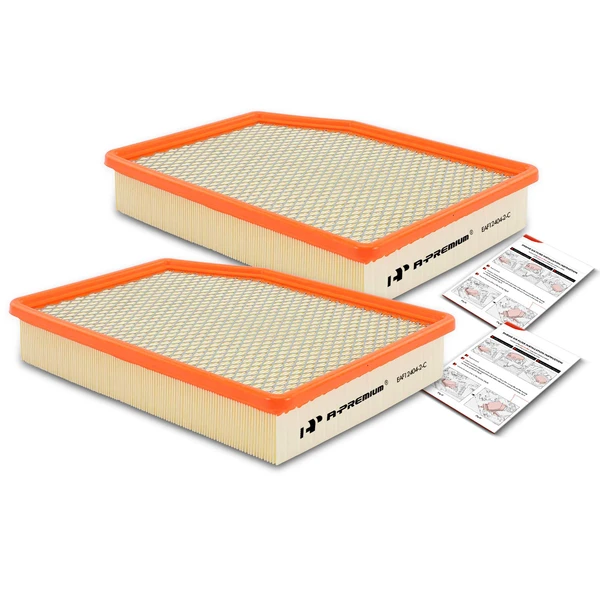 2 Pcs Engine Air Filter for Chevrolet Silverado Tahoe 1500 GMC Sierra 1500 Cadillac