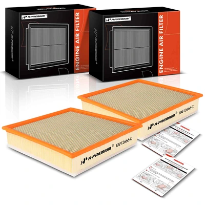 2 Pcs Engine Air Filter