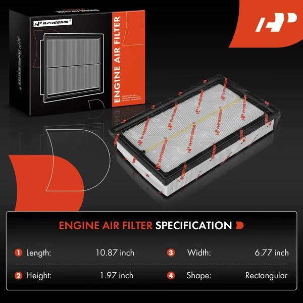 Engine Air Filter for Volkswagen Golf 2019-2021 Golf SportWagen 2019 Jetta