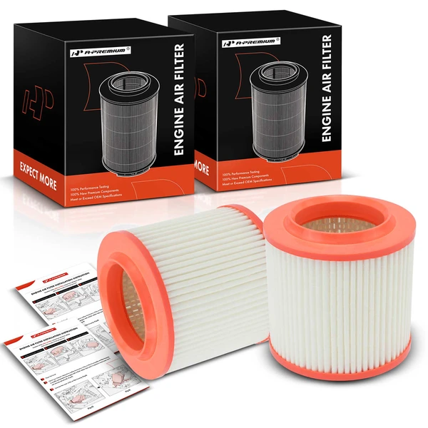 2 Pcs Engine Air Filter for 2007-2010 Audi S8
